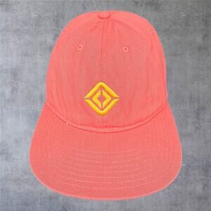 Rivian Automotive Hat Cap Coral Pink Yellow Compass Logo Org Cotton Casual Dad